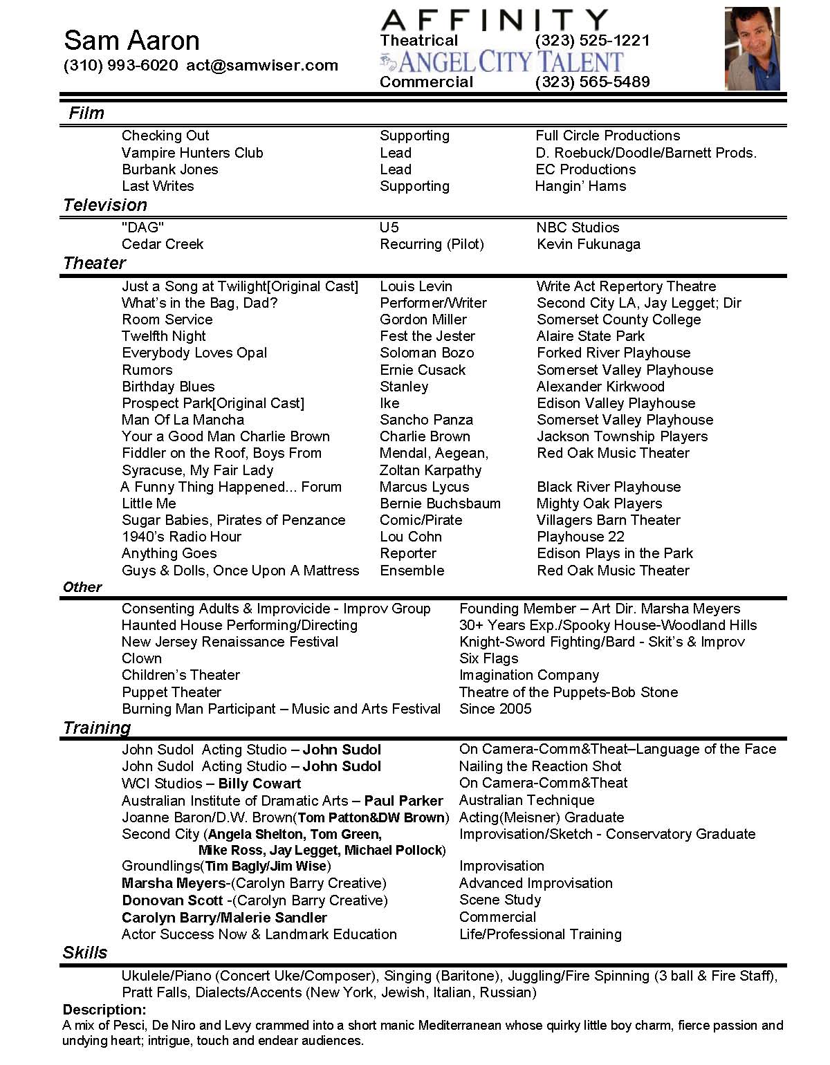 Sam Aaron's Resume